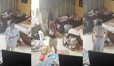 Sexy Desi Bhabhi Changing Clothes CCTV Viral Nude
