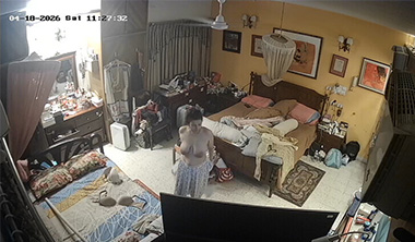 Desi Bhabhi After Bath Changing Dress CCTV Captured New